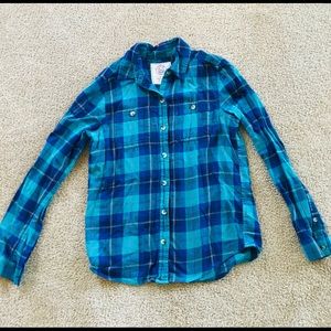 Blue and Green Flannel